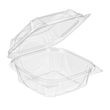 Empaque Plástico Con Tapa  4" x 4"  CC-CLAM4